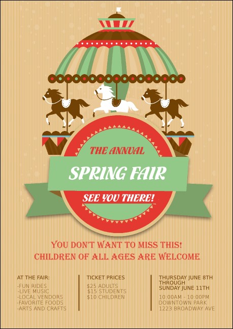 Merry Go Round Club Flyer